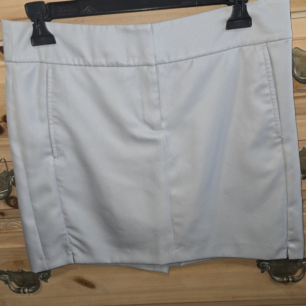 Izod Gray Flat Front Shorts Casual Comfort